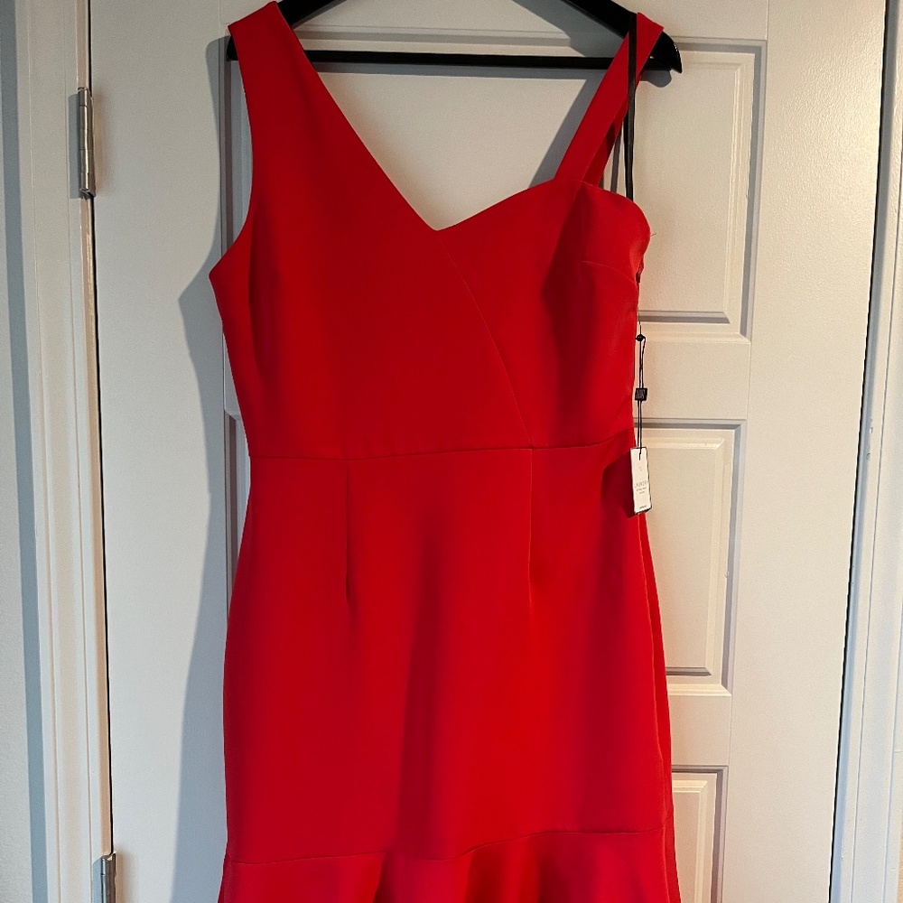 Laundry by Shelli Segal - Red Fit and Flare Cocktail Dress Size 10 (holiday)
